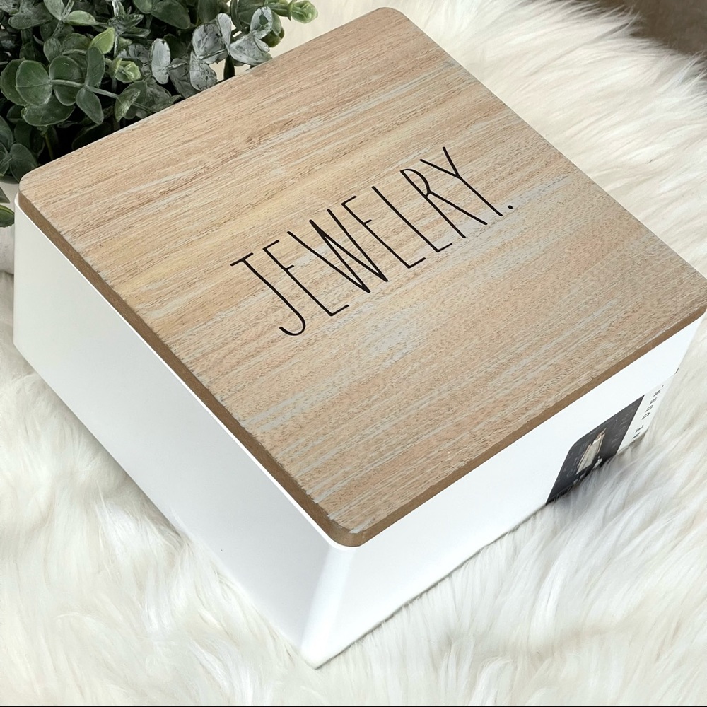🌟SOLD Rae Dunn Jewelry Box Modern Farmhouse Wooden Special storage jewelry bo - Picture 1 of 12